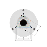 Caja de conexiones para camaras DAHUA compatible con series HFW6 / HFW10 / HFW4 / HFW5 / HFW9 / HDW9 / HDW8 / HDW7 / HDW6 / T3A / HDW10 / HDPW / T2A / HDW2 / T1A / HDW4 - SILYMX