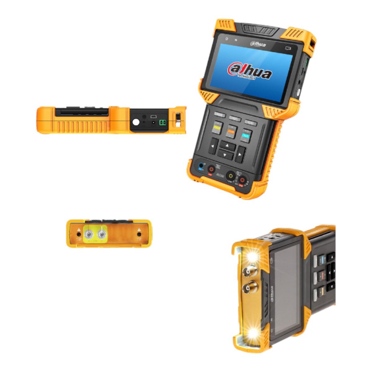 Probador de Video IP y HDCVI Soporta H.264 y H.265 Soporta Control PTZ & Probador de Audio Soporta Prueba de Cable de Red Multímetro Digital Salida Poe 802.3at y Salida de 12v 2Amp DH-PFM900-E - SILYMX