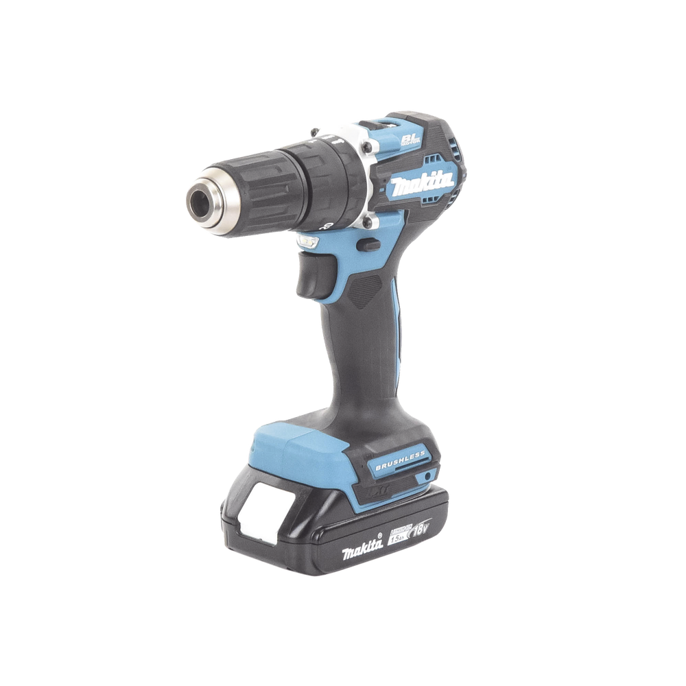 Rotomartillo Taladro Inalámbrico SIN CARBONES Broquero de 1/2" 1,700 RPM 18V Torque: 42 N.m C/2 Bat. (1.5Ah) y Cargador DHP487SYX2 - SILYMX