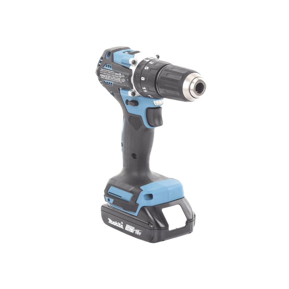 Rotomartillo Taladro Inalámbrico SIN CARBONES Broquero de 1/2" 1,700 RPM 18V Torque: 42 N.m C/2 Bat. (1.5Ah) y Cargador DHP487SYX2 - SILYMX