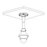 Cámara IP Domo de 4 Megapixeles Lente de 2.8mm IR LED 50m Acupick WizMind Metadatos Protección Perimetral Conteo de Personas SMD 3.0 IP67 IK10 E&S de Alarma y Audio DH-IPC-HDBW5442R-ASE - SILYMX