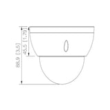 Cámara IP Domo de 4 Megapixeles Lente de 2.8mm IR LED 50m Acupick WizMind Metadatos Protección Perimetral Conteo de Personas SMD 3.0 IP67 IK10 E&S de Alarma y Audio DH-IPC-HDBW5442R-ASE - SILYMX