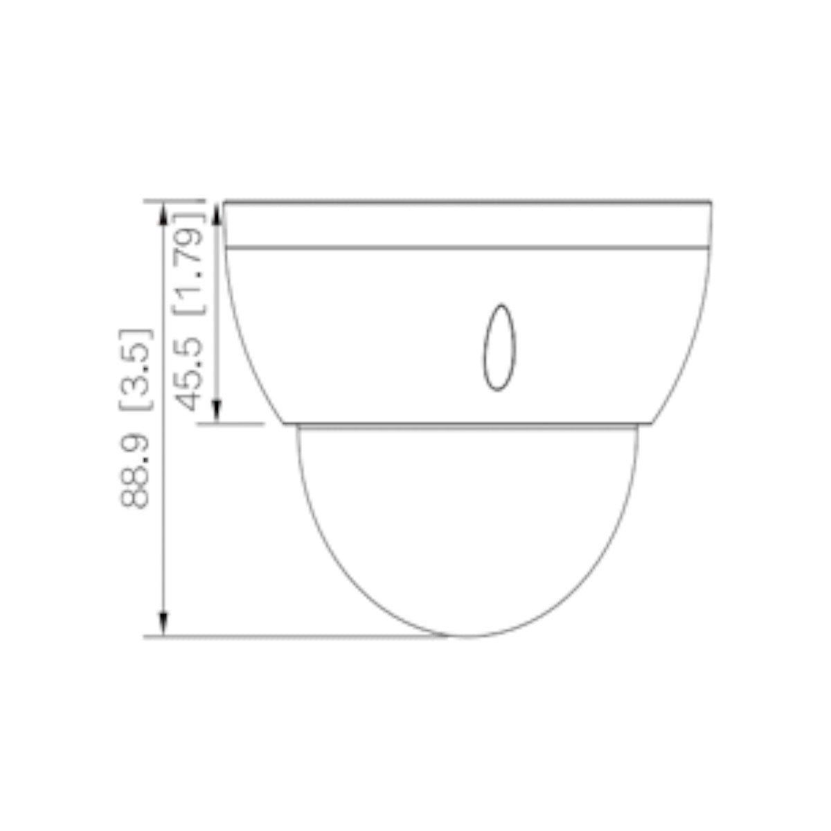 Cámara IP Domo de 4 Megapixeles Lente de 2.8mm IR LED 50m Acupick WizMind Metadatos Protección Perimetral Conteo de Personas SMD 3.0 IP67 IK10 E&S de Alarma y Audio DH-IPC-HDBW5442R-ASE - SILYMX