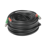 Cable Coaxial Armado de 30 Metros para Video y Energía para Cámaras 4K Conector BNC (Video) y PLUG de Alimentación (Siamés) Uso interior DIY-30M-HD - SILYMX
