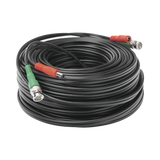 Cable Coaxial Armado de 30 Metros para Video y Energía para Cámaras 4K Conector BNC (Video) y PLUG de Alimentación (Siamés) Uso interior DIY-30M-HD - SILYMX