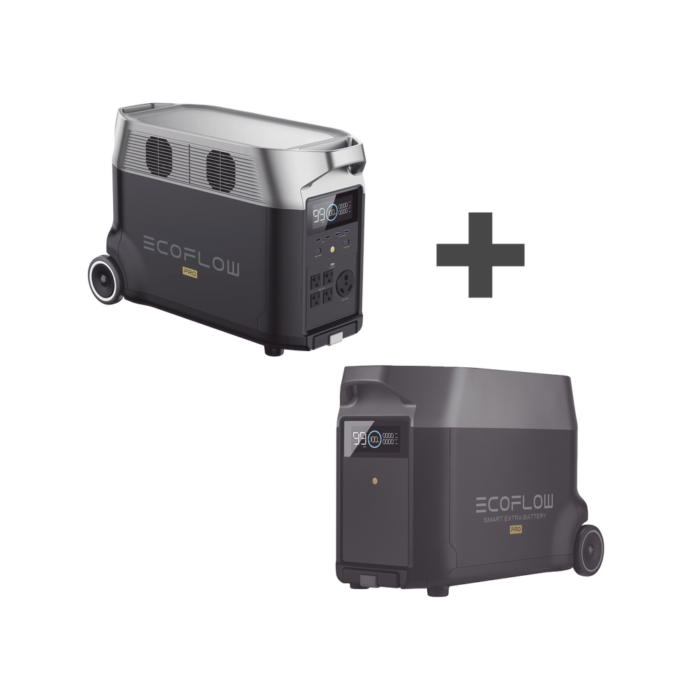 Kit de Estación de Energía Portátil 3600Wh + Batería Externa 3600Wh (7200Wh) ECOFLOW - SILYMX