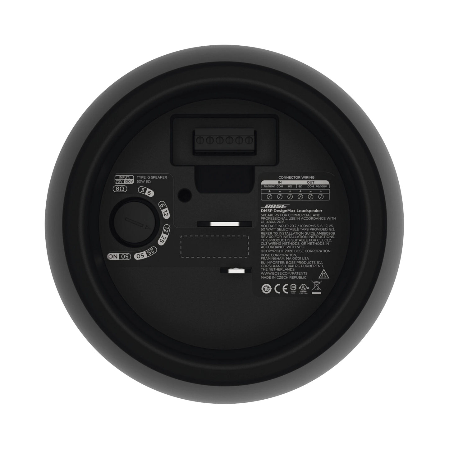 Altavoz Colgante 5 Pulgadas 8 Ohms 70V 100V Negro Par Bose Professional DM5P