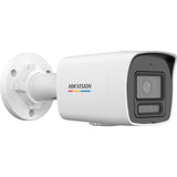 Dual Light + ColorVu Bala IP 4 Megapixel Lente 2.8 mm 30 mts IR + 30 mts Luz Blanca Micrófono Integrado ACUSENSE Lite Exterior IP67 WDR 120 dB PoE Micro SD ONVIF DS-2CD1047G2H-LIUF - SILYMX