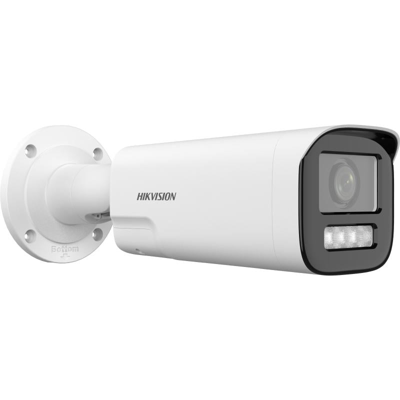 Cámara Bala IP 4 Megapixel Lente Mot. 2.7 a 13.5 mm Dual Light 60 mts IR + 60 mts Luz Blanca Darkfighter S Exterior IP67 IK10 WDR 130 dB 4 Analíticos: AcuSense Deteccion Facial Conteo de Personas por Cruce y Zona DS-2CD3646G2HT-LIZS - SILYMX