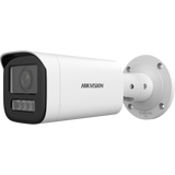 Cámara Bala IP 4MP Lente Motorizado 2.8-12mm Dual Light 50m IR+Blanca AcuSense Lite Micrófono IP67 WDR 120dB PoE Hikvision DS-2CD1643G3-LIZSU