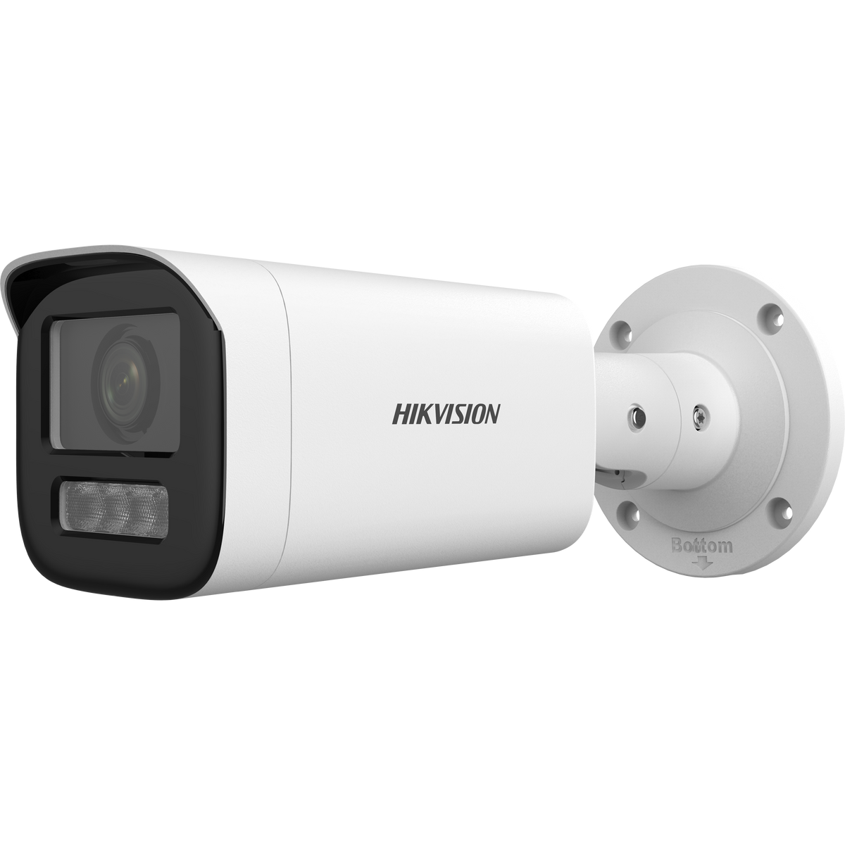 Cámara Bala IP 4MP Lente Motorizado 2.8-12mm Dual Light 50m IR+Blanca AcuSense Lite Micrófono IP67 WDR 120dB PoE Hikvision DS-2CD1643G3-LIZSU