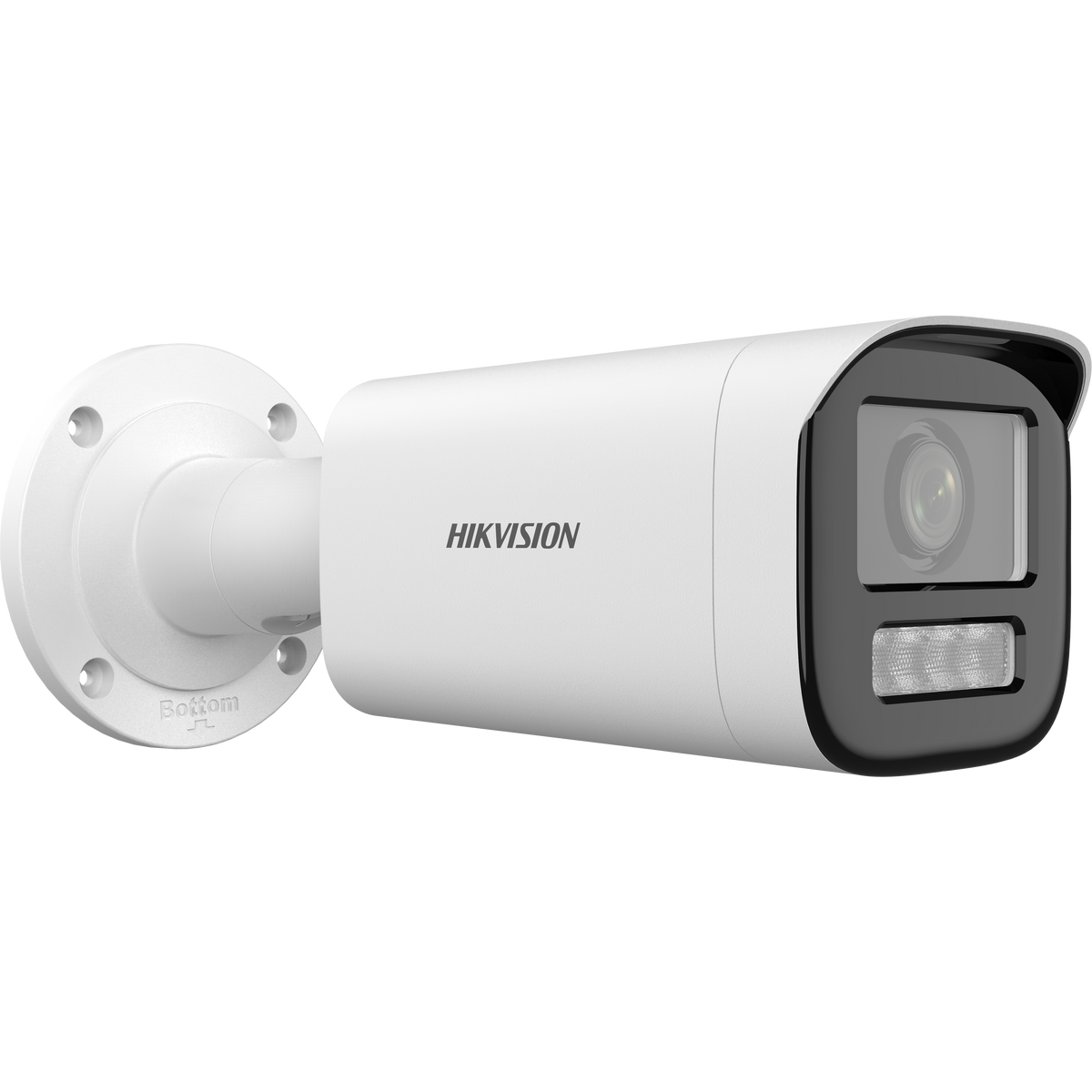 Cámara Bala IP 4MP Lente Motorizado 2.8-12mm Dual Light 50m IR+Blanca AcuSense Lite Micrófono IP67 WDR 120dB PoE Hikvision DS-2CD1643G3-LIZSU