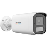 Cámara Dual Light + ColorVu Bala IP 6 Megapixel Lente 4 mm 50 mts IR + 50 mts Luz Blanca Micrófono Integrado ACUSENSE Lite Exterior IP67 WDR 120 dB PoE Micro SD ONVIF DS-2CD1T67G2H-LIUF - SILYMX