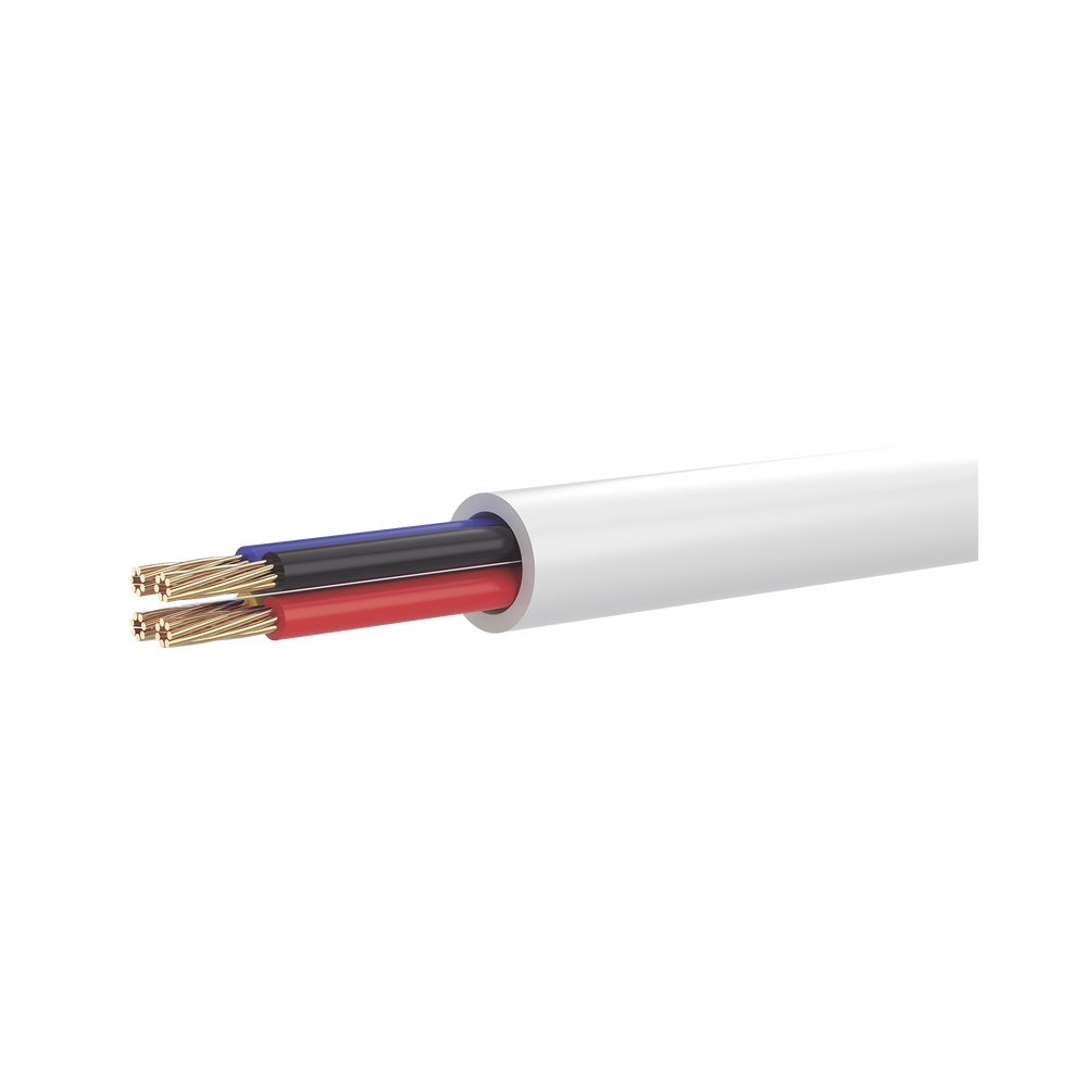 Cable de Alarma Hikvision 4 Conductores 22 AWG, 100 m, CCA, PVC, Uso Interior