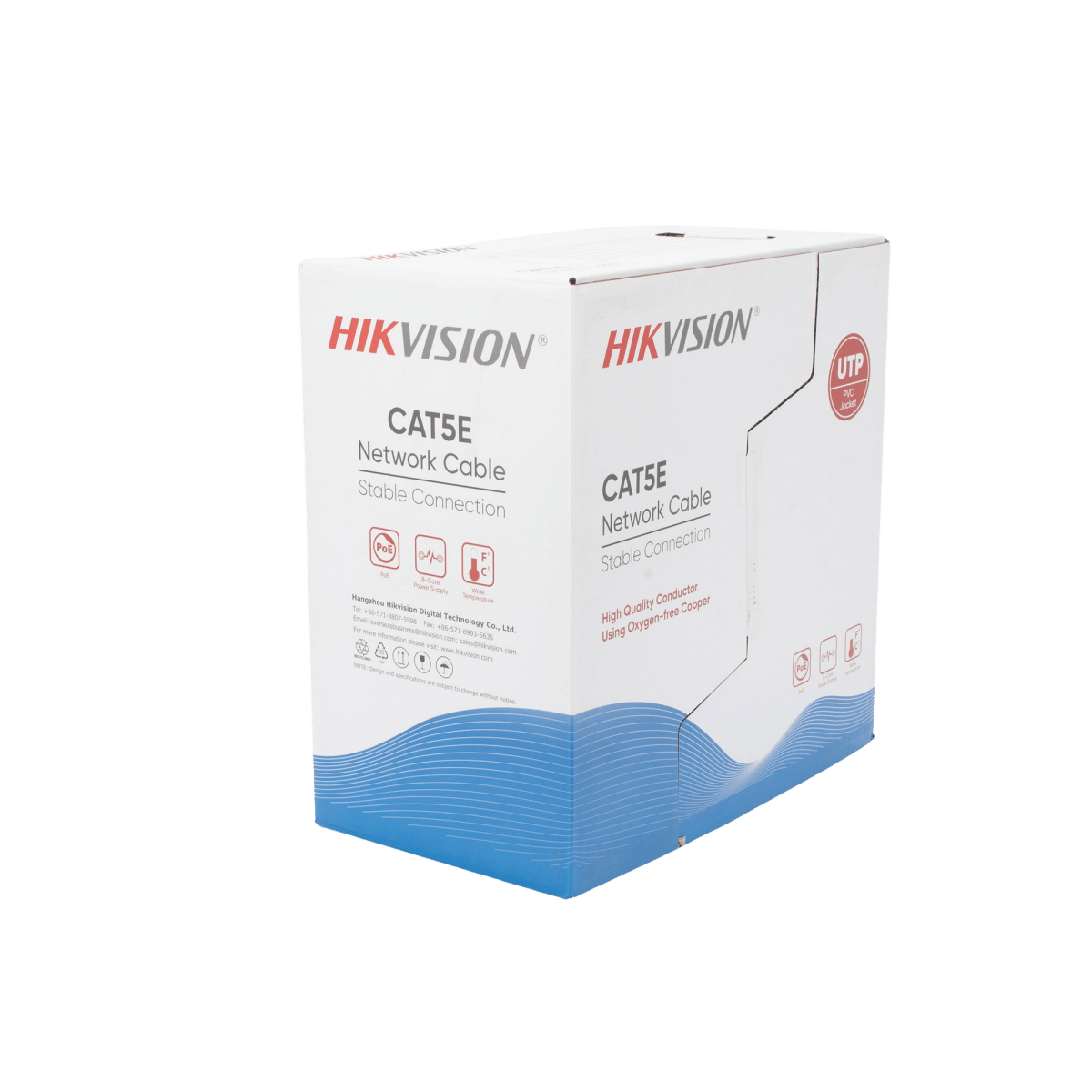 Cables Categoria 5eHIKVISIONDS-1LN5E-SBBobina Cable UTP Cat5E 305m (1000ft) Interior 100% Cobre Azul Hikvision DS - 1LN5E - SB - SILYMX