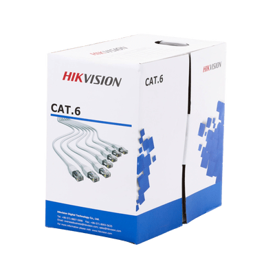 HIKVISIONDS-1LN6-UE-WBobina de Cable de 305 Metros (1000 Pies) Cat 6 / 100% Cobre / Color Blanco / Uso en Interior / PVC - SILYMX