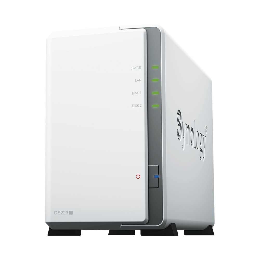 Servidor NAS SYNOLOGY de 2 Bahías Hasta 32 TB Servicio Nube Gratis (P2P) Administración Remota y Respaldo Programado DS223J - SILYMX