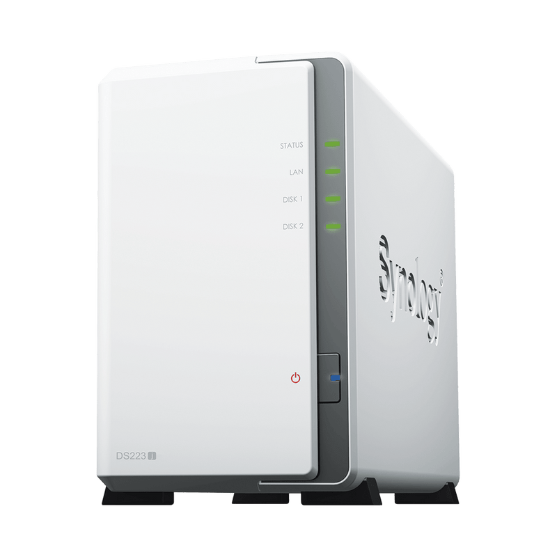 Servidor NAS SYNOLOGY de 2 Bahías Hasta 32 TB Servicio Nube Gratis (P2P) Administración Remota y Respaldo Programado DS223J - SILYMX