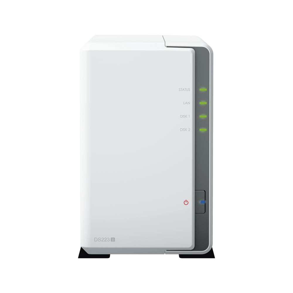 Servidor NAS SYNOLOGY de 2 Bahías Hasta 32 TB Servicio Nube Gratis (P2P) Administración Remota y Respaldo Programado DS223J - SILYMX