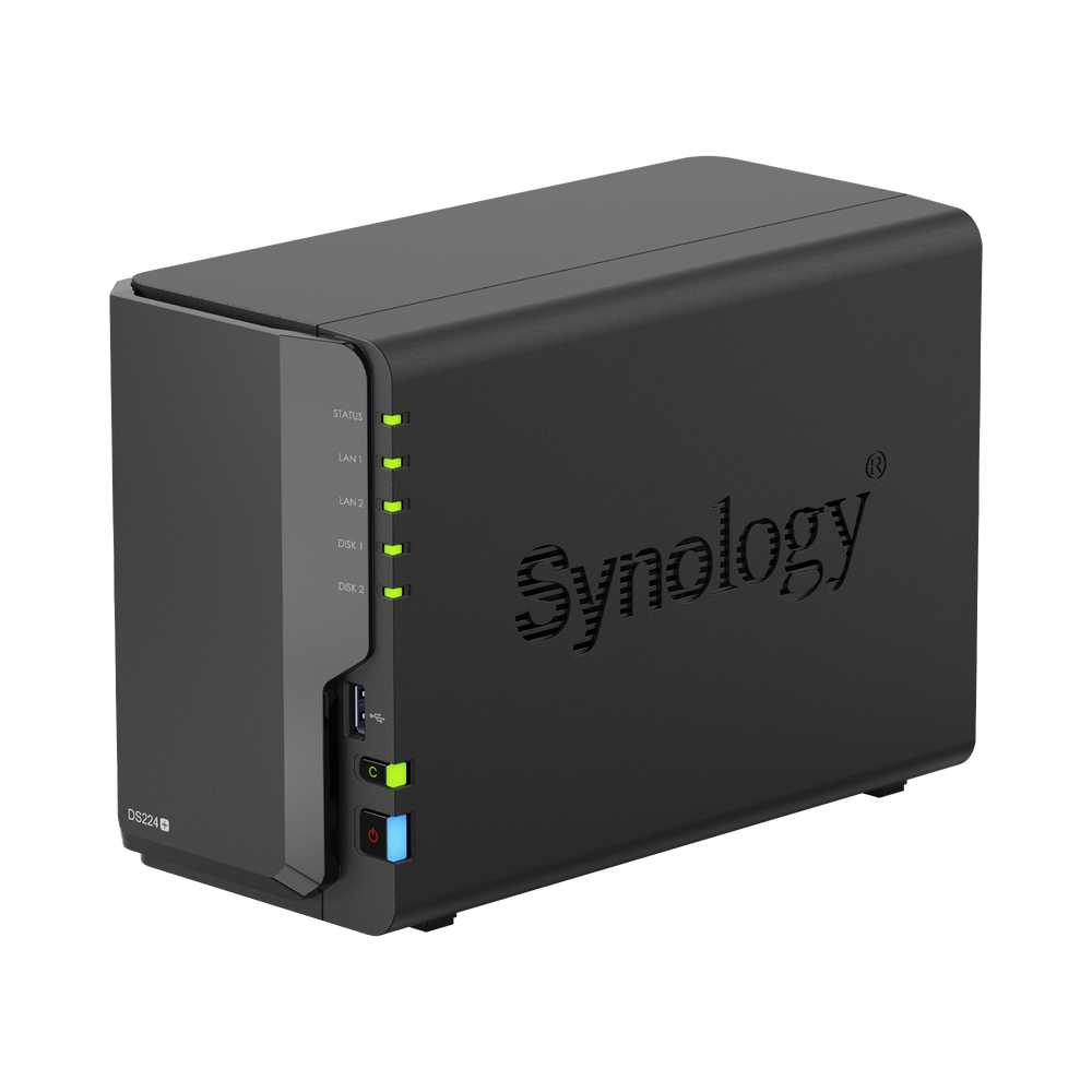 Servidor NAS SYNOLOGY de 2 Bahías Servicio Nube Gratis (P2P) Administración Remota y Respaldo Programado DS224PLUS - SILYMX