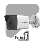 Cámara Bala IP 4 Megapixel Lente 2.8 mm 30 mts IR WDR 120 dB Exterior IP67 Hik-Connect P2P H.265+ PoE ONVIF DS-2CD1043G0-I(C) - SILYMX