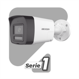 Cámara PROTECCIÓN ACTIVA Bala IP 4 Megapixel Lente 2.8 mm Dual Light 30 mts IR + 20 mts Luz Blanca Audio de Dos Vías Luz Intermitente y Alerta de Audio Micrófono Integrado ACUSENSE Lite Exterior IP67 H.265 PoE ONVIF DS-2CD1043G2-LIUF/SL - SILYMX
