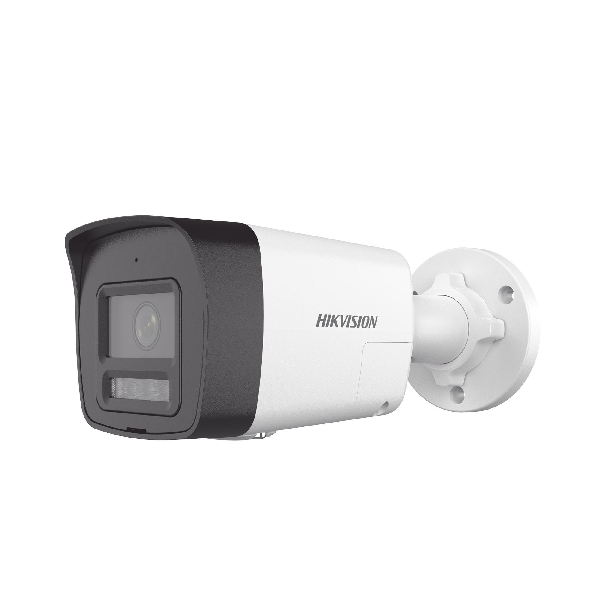 Cámara PROTECCIÓN ACTIVA Bala IP 4 Megapixel Lente 2.8 mm Dual Light 30 mts IR + 20 mts Luz Blanca Audio de Dos Vías Luz Intermitente y Alerta de Audio Micrófono Integrado ACUSENSE Lite Exterior IP67 H.265 PoE ONVIF DS-2CD1043G2-LIUF/SL - SILYMX