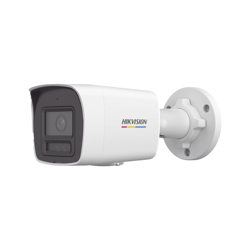 Cámara Dual Light + ColorVu Bala IP 2 Megapixel Lente 2.8 mm 30 mts IR + 30 mts Luz Blanca Micrófono Integrado ACUSENSE Lite Exterior IP67 WDR 120 dB PoE Micro SD ONVIF DS-2CD1027G2H-LIUF - SILYMX
