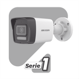 Bala IP 6 Megapixel Lente 2.8 mm Dual Light (30 mts IR + 20 mts Luz Blanca) Micrófono Integrado ACUSENSE Lite Exterior IP67 H.265 PoE ONVIF DS-2CD1063G2-LIU - SILYMX
