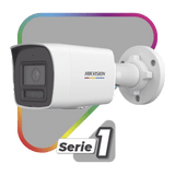 Dual Light + ColorVu Bala IP 4 Megapixel Lente 2.8 mm 30 mts IR + 30 mts Luz Blanca Micrófono Integrado ACUSENSE Lite Exterior IP67 WDR 120 dB PoE Micro SD ONVIF DS-2CD1047G2H-LIUF - SILYMX