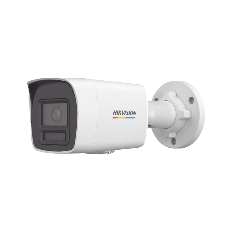 Cámara Bala IP Hikvision 6 Megapixel 2.8 mm ColorVu Micrófono Integrado ACUSENSE Exterior IP67 PoE Micro SD ONVIF DS-2CD1067G2H-LIUF - SILYMX