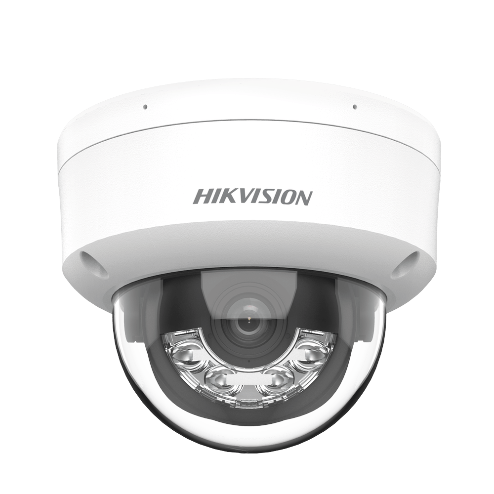 Cámara Domo IP 4 Megapixel Lente 2.8 mm Dual Light Micrófono Integrado ColorVu Antivandálico IK08 IP67 H.265 PoE ONVIF Micro SD DS-2CD1143G2-LIUF - SILYMX