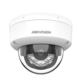 Dual Light Domo IP 8 Megapixel 4K Lente 2.8 mm 30 mts IR + 30 mts Luz Blanca Micrófono Integrado IK08 ACUSENSE Lite Exterior IP67 H.265 PoE ONVIF DS-2CD1183G2-LIU - SILYMX