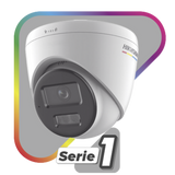 Cámara Turret IP 4 Megapixel Lente 2.8 mm 30 mts IR + 30 mts Luz Blanca Micrófono Integrado ACUSENSE Lite Exterior IP67 WDR 120 dB PoE Micro SD ONVIF DS-2CD1347G2H-LIUF - SILYMX
