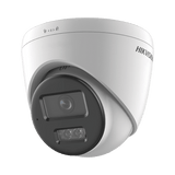 Dual Light Turret IP 8 Megapixel 4K Lente 2.8 mm 30 mts IR + 30 mts Luz Blanca Micrófono Integrado ACUSENSE Lite Exterior IP67 H.265 PoE ONVIF Micro SD DS-2CD1383G2-LIU(F) - SILYMX