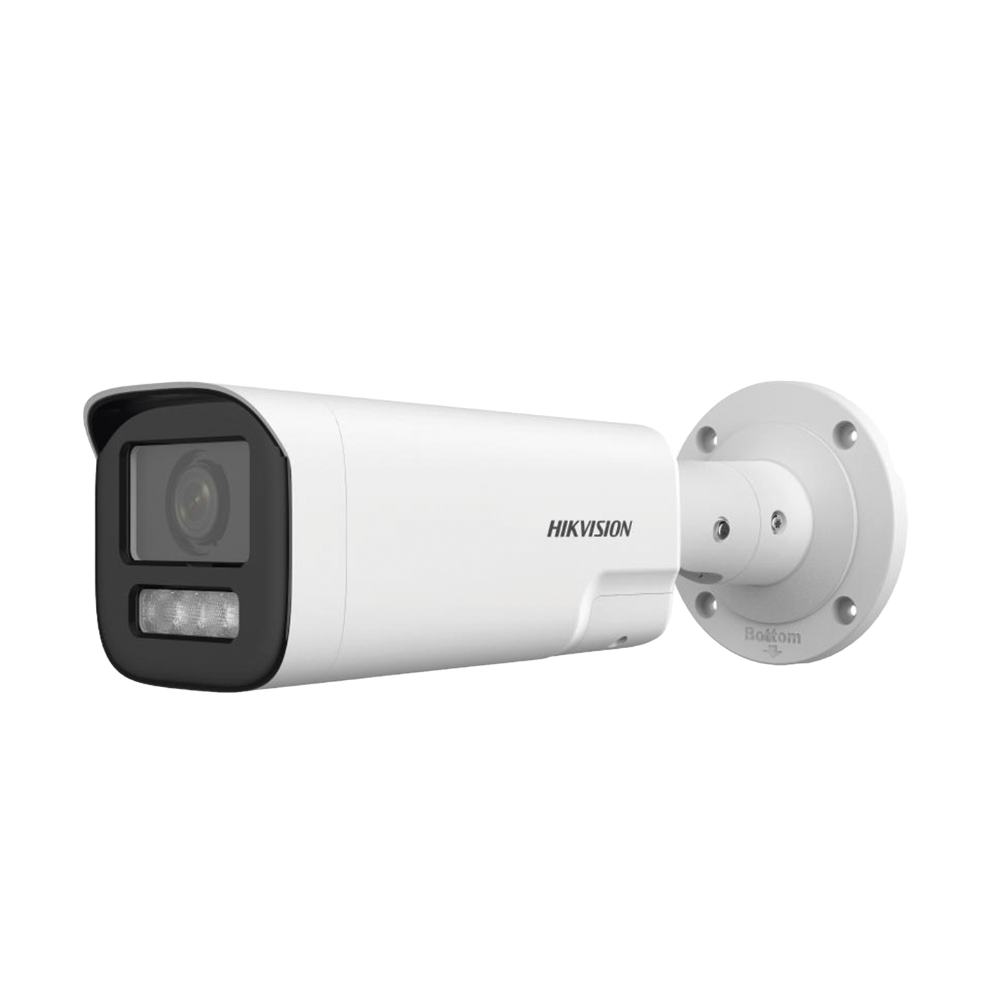 Cámara Bala IP 4 Megapíxel Lente Mot. 2.8 a 12 mm Dual Light 50 mts IR + 50 mts Luz Blanca ACUSENSE Lite Audio de Dos Vías Luz Intermitente y Alerta de Audio Exterior IP67 WDR 120 dB PoE ONVIF Micro SD DS-2CD1643G2-LIZSU/SL