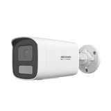 Cámara Dual Light + ColorVu Bala IP 4 Megapixel Lente 4 mm 50 mts IR + 50 mts Luz Blanca Micrófono Integrado ACUSENSE Lite Exterior IP67 WDR 120 dB PoE Micro SD ONVIF DS-2CD1T47G2H-LIUF - SILYMX