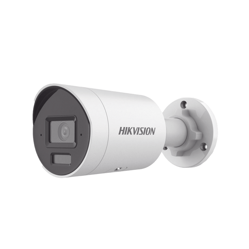 [Dual Light + 2 Micrófonos Integrados] Bala IP 6 Megapixel Lente 2.8 mm 40 mts Luz Blanca + 40 mts IR ACUSENSE Exterior IP67 WDR 120 dB PoE ONVIF Micro SD Metal ACUSEARCH DS-2CD2063G2-LI2U - SILYMX