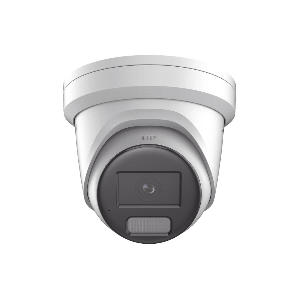 Dual Light + ColorVu Turret IP 4 Megapixel Lente 2.8 mm 40 mts IR + 40 mts Luz Blanca Microfono Integrado Exterior IP67 WDR 130 dB Videoanaliticos Filtro de Falsas Alarmas Captura Facial ACUSEARCH DS-2CD2347G2H-LIU - SILYMX