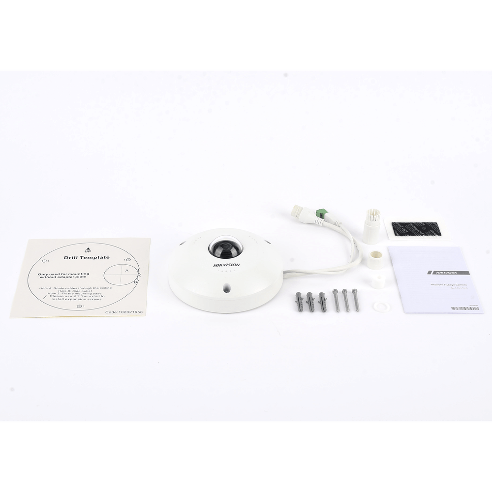 Fisheye IP 4 Megapixel Panorámica 180° - 360° Exterior IP67 IK10 PoE Múltiples Vistas por iVMS-4200 DS-2CD2945FWD - SILYMX