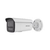 Cámara Dual Light + 2 Micrófonos Integrados Bala IP 4 Megapixel Lente 4 mm 80 mts IR + 80 mts Luz Blanca ACUSENSE Exterior IP67 IK10 WDR 120 dB PoE Micro SD ONVIF ACUSEARCHDS-2CD2T43G2-4LI2U - SILYMX