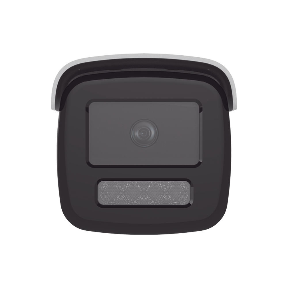 Dual Light + 2 Micrófonos Integrados Bala IP 8 Megapixel 4K Lente 4 mm 80 mts Luz Blanca + 80 mts IR ACUSENSE Exterior IP67 IK10 WDR 120 dB PoE ONVIF Micro SD Metal ACUSEARCH DS-2CD2T83G2-4LI2U - SILYMX