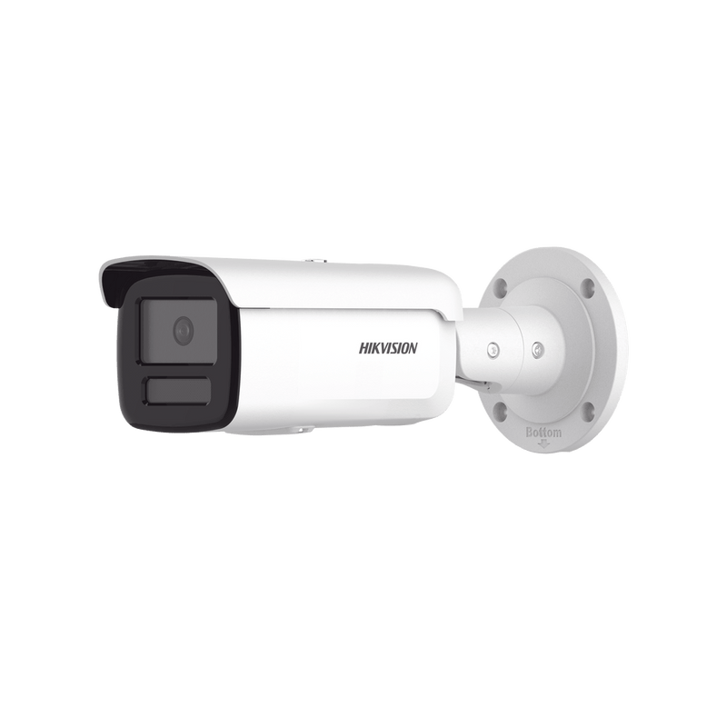 Dual Light + 2 Micrófonos Integrados Bala IP 8 Megapixel 4K Lente 4 mm 80 mts Luz Blanca + 80 mts IR ACUSENSE Exterior IP67 IK10 WDR 120 dB PoE ONVIF Micro SD Metal ACUSEARCH DS-2CD2T83G2-4LI2U - SILYMX