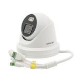 Turret IP 4 Megapixel Imagen a color 24/7 Lente 4 mm Luz Blanca 40 mts Exterior IP67 Micrófono Integrado WDR 120 dB Audio y Alarma Onvif MicroSD S-2CD3347G2-LS(U)(C) - SILYMX