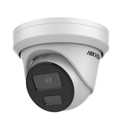 Turret IP 6 Megapixel Lente 2.8 mm 40 mts IR Exterior IP67 Micrófono Integrado DARKFHGITER PoE Alarmas y Audio I/O ONVIF Micro SD 4 Analíticos: AcuSense Detección Facial Conteo de Personas por Cruce y Zona DS-2CD3366G2-IS(U)(H) - SILYMX