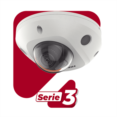Camaras IP DomoHIKVISIONDS-2CD3566G2-IS(H)Mini Domo IP 6 Megapíxel con Lente 2.8mm Exterior Micrófono PoE DARKFIGHTER Hikvision DS - 2CD3566G2 - IS(H) - SILYMX