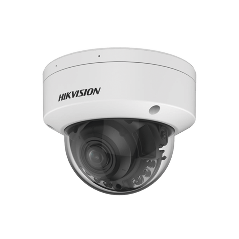 Domo IP 4 Megapixel Lente Motorizado 2.7 - 13.5 mm Dual Light (40 mts IR + 40 mts Luz Blanca ) Exterior IP67 WDR 130 dB PoE + AcuSense MicroSD DS-2CD3746G2HT-LIZSU - SILYMX