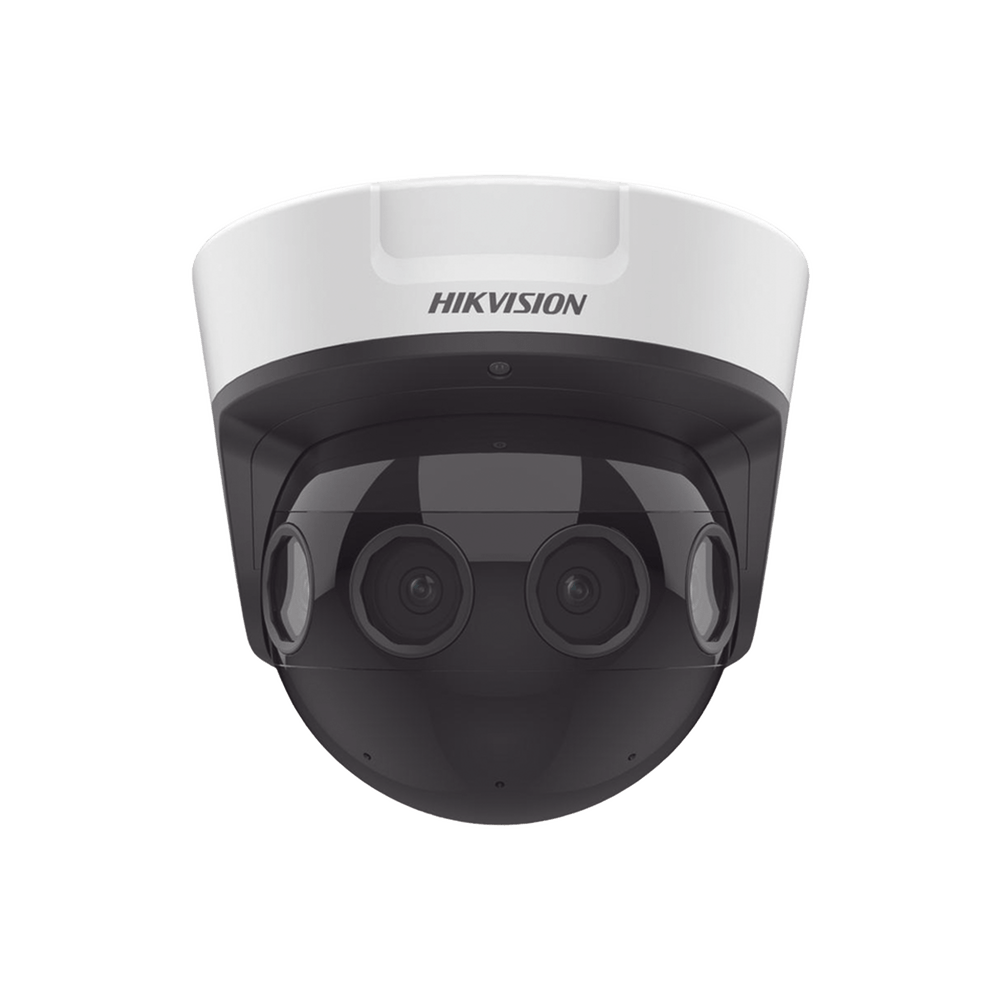 PanoVu Series Vista Panorámica 180° 32 Megapixel en Total 4 Lentes 2.8 mm 4 Lentes 8 Megapixel 20 mts IR Exterior IP67 IK10 12 Vcc PoE+ Micro SD DS-2CD6984G0-IHS(D) - SILYMX
