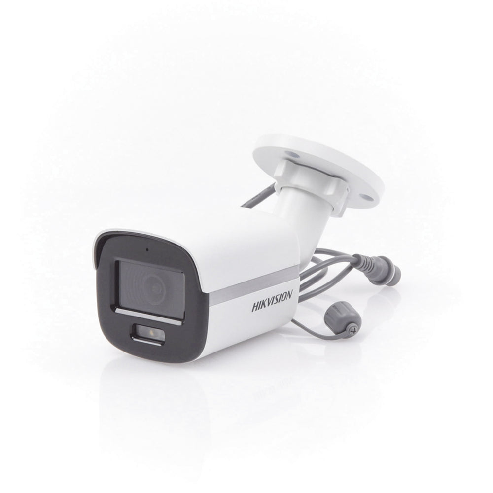 Cámara Bala TURBOHD 2 Megapixel 1080p Imagen a color 24/7 Lente 2.8 mm  METAL Luz Blanca 20 mts Exterior IP67 TVI-AHD-CVI-CVBS dWDR DS-2CE10DF0T-F - SILYMX