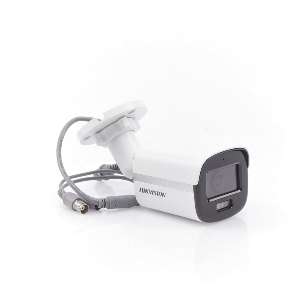 Cámara Bala TURBOHD 2 Megapixel 1080p Imagen a color 24/7 Lente 2.8 mm  METAL Luz Blanca 20 mts Exterior IP67 TVI-AHD-CVI-CVBS dWDR DS-2CE10DF0T-F - SILYMX